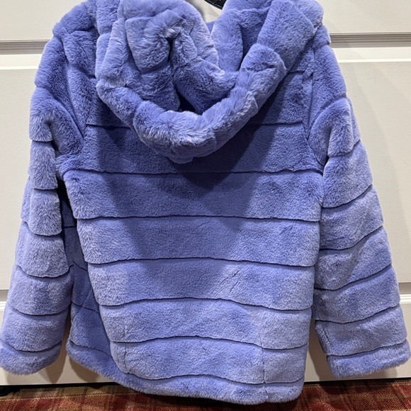 Apparis Purple Faux Fur Jacket - small - Picture 3 of 3